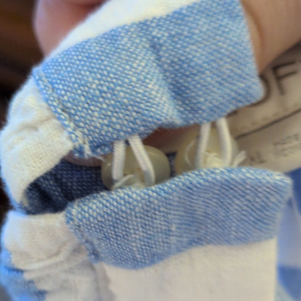 LOFT Blue and White Striped Summer Flowy Tank ( Linen And Viscose) - Picture 11 of 12
